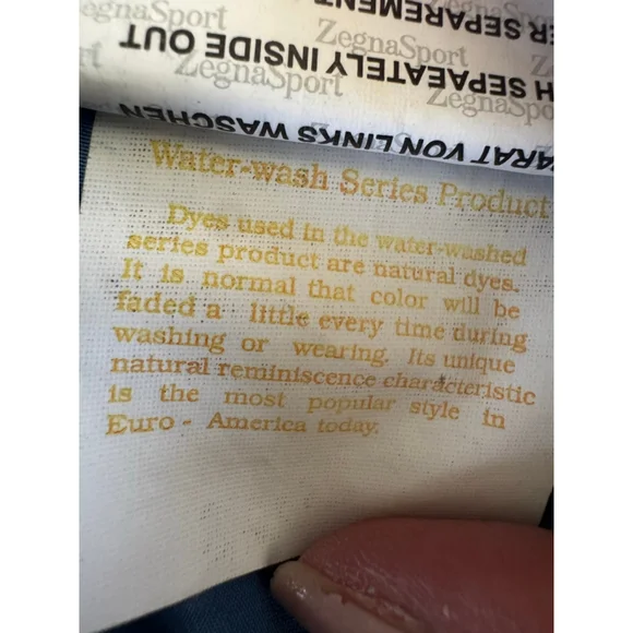 Zegna Sport Men's Blue Denim Pants Waist 44 - Picture 10 of 15